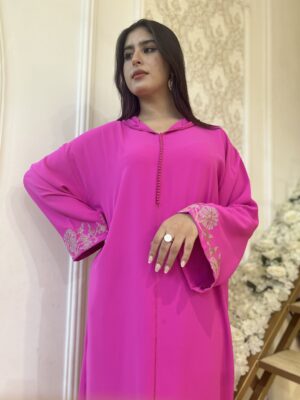Djellaba femme rose